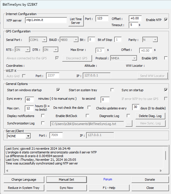 jt65 time sync software