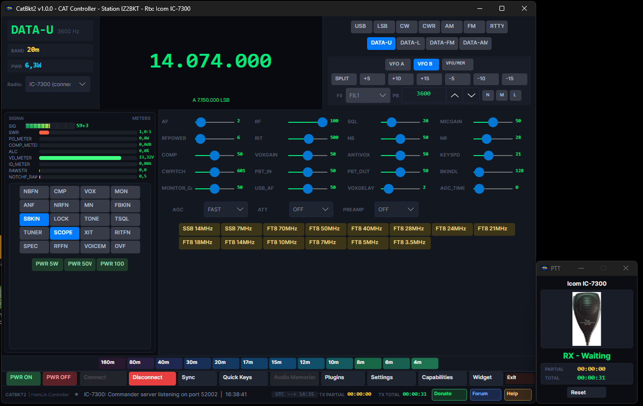CatBkt2 Main Interface