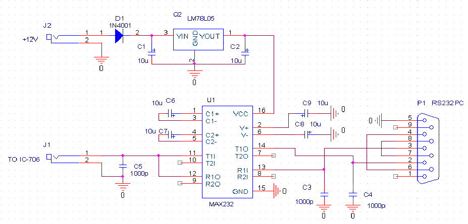 icom ci v schematic